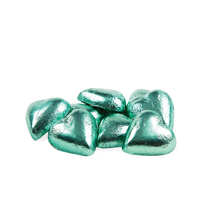 Single Foiled Hearts in Milk Chocolate Individual