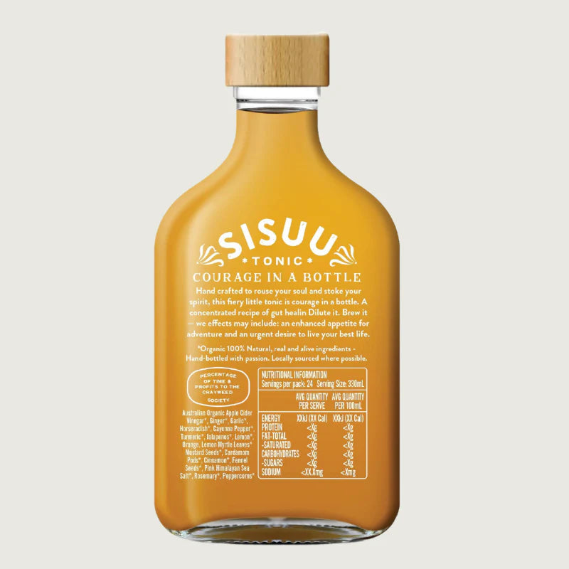 Sisuu Tonic: Fire & Spice 180ml Flask