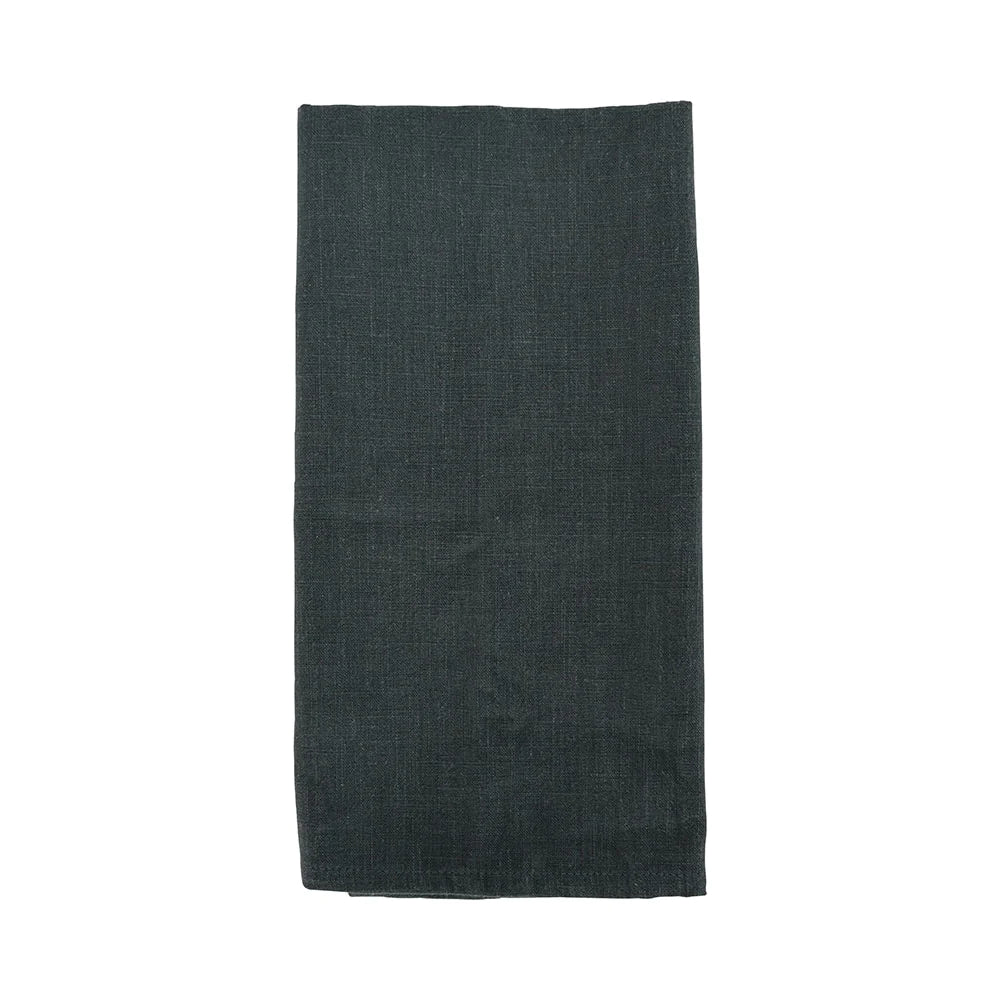 Stonewashed Tea Towel - Charcoal