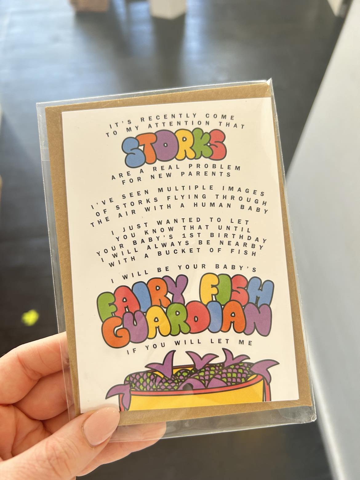 Storks Greeting Card