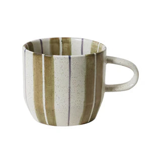 Olive Stripe/Cat's Pyjamas Mug
