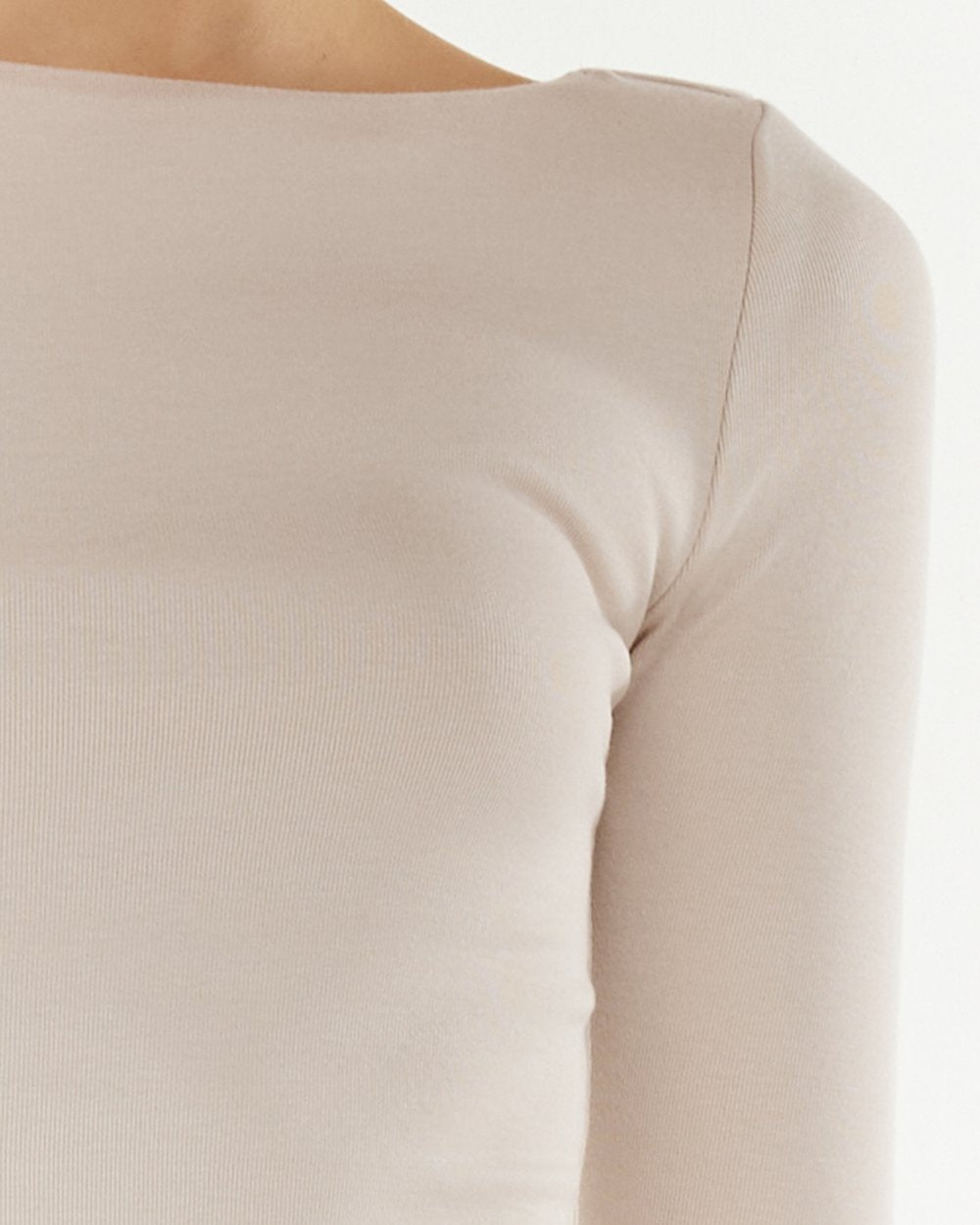 Caden Long Sleeve Top - Oyster