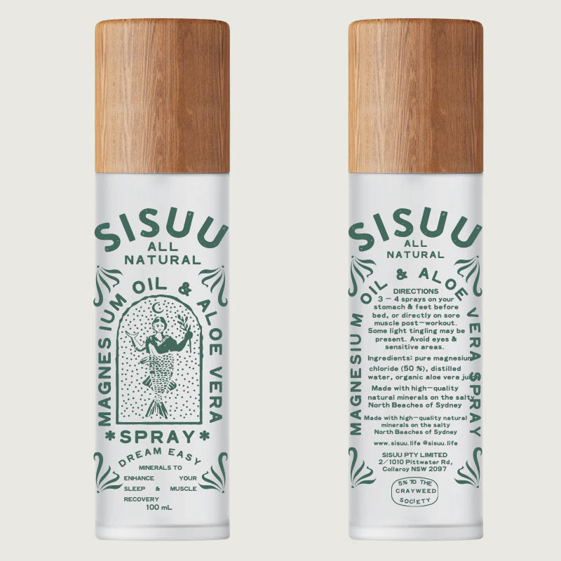 Sisuu Recovery Spray: Magnesium Oil & Aloe Vera
