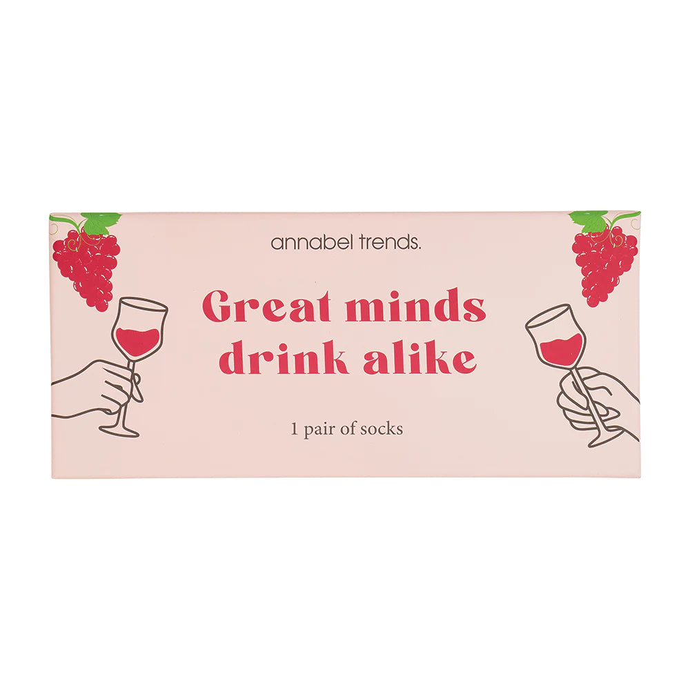 Boxed Socks - Great Minds Drink Alike