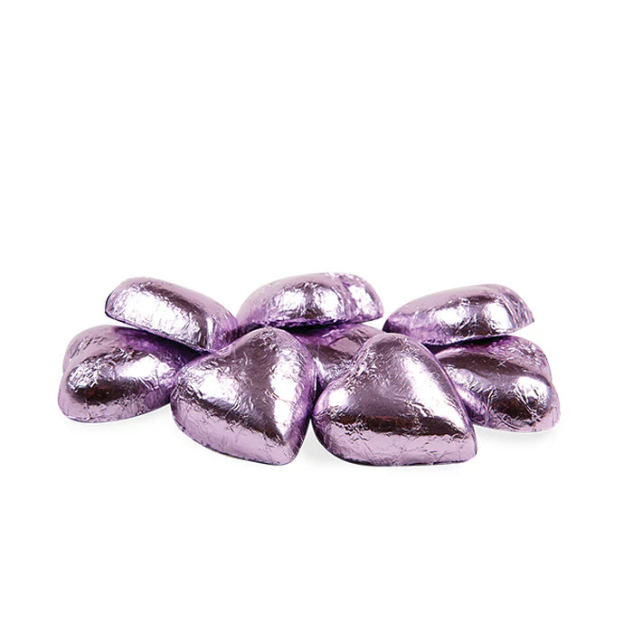 Single Foiled Hearts in Milk Chocolate Individual