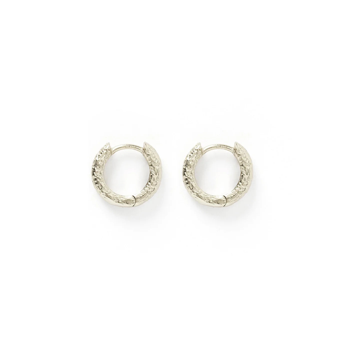 Luka Silver Huggie Earrings