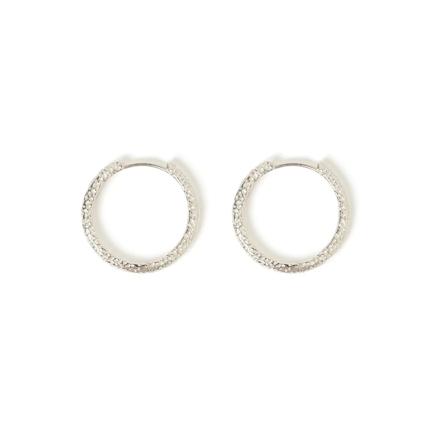 Arabella Silver Hoop Earrings