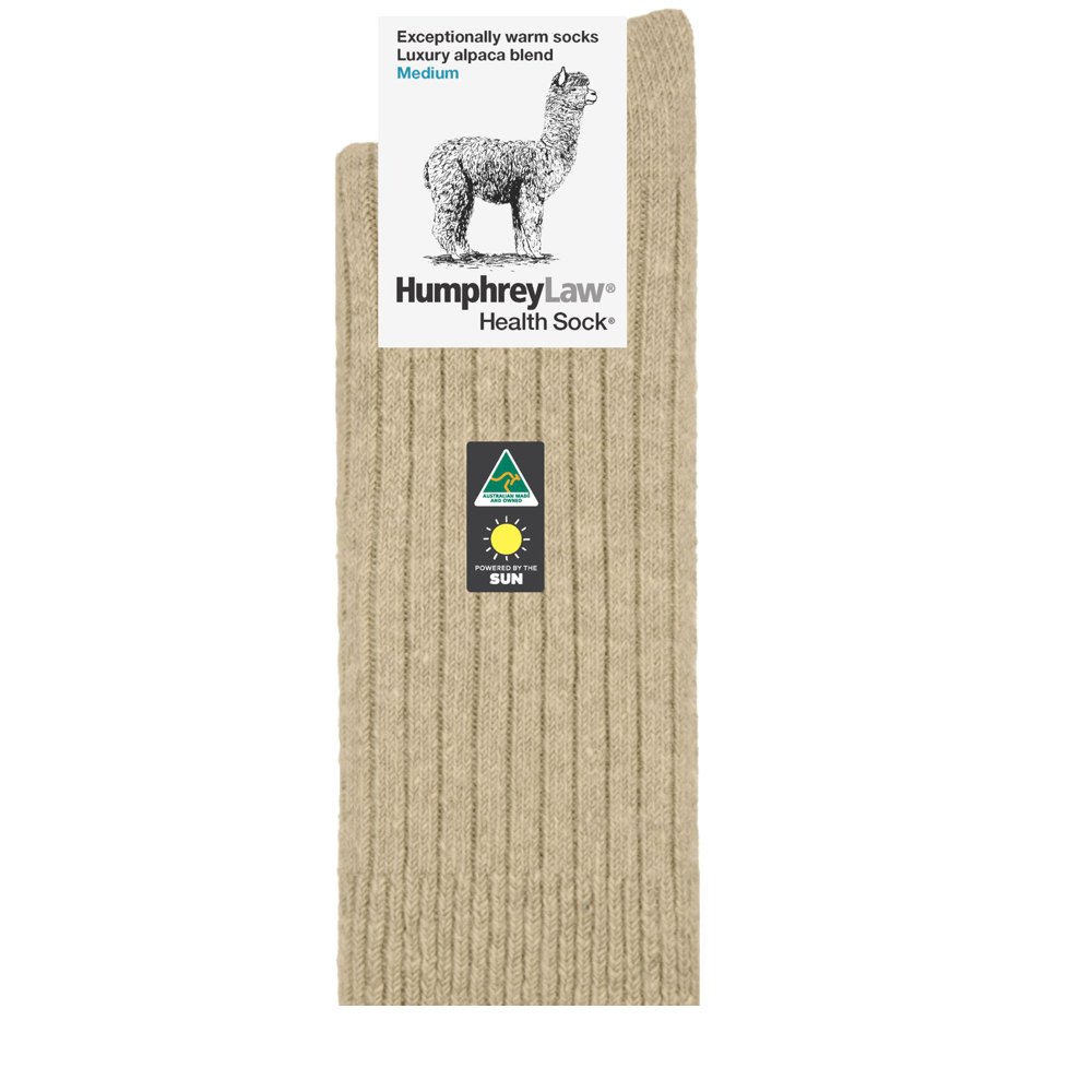 Thick-weight Cosy Alpaca Health Sock - Unisex - Various Colours