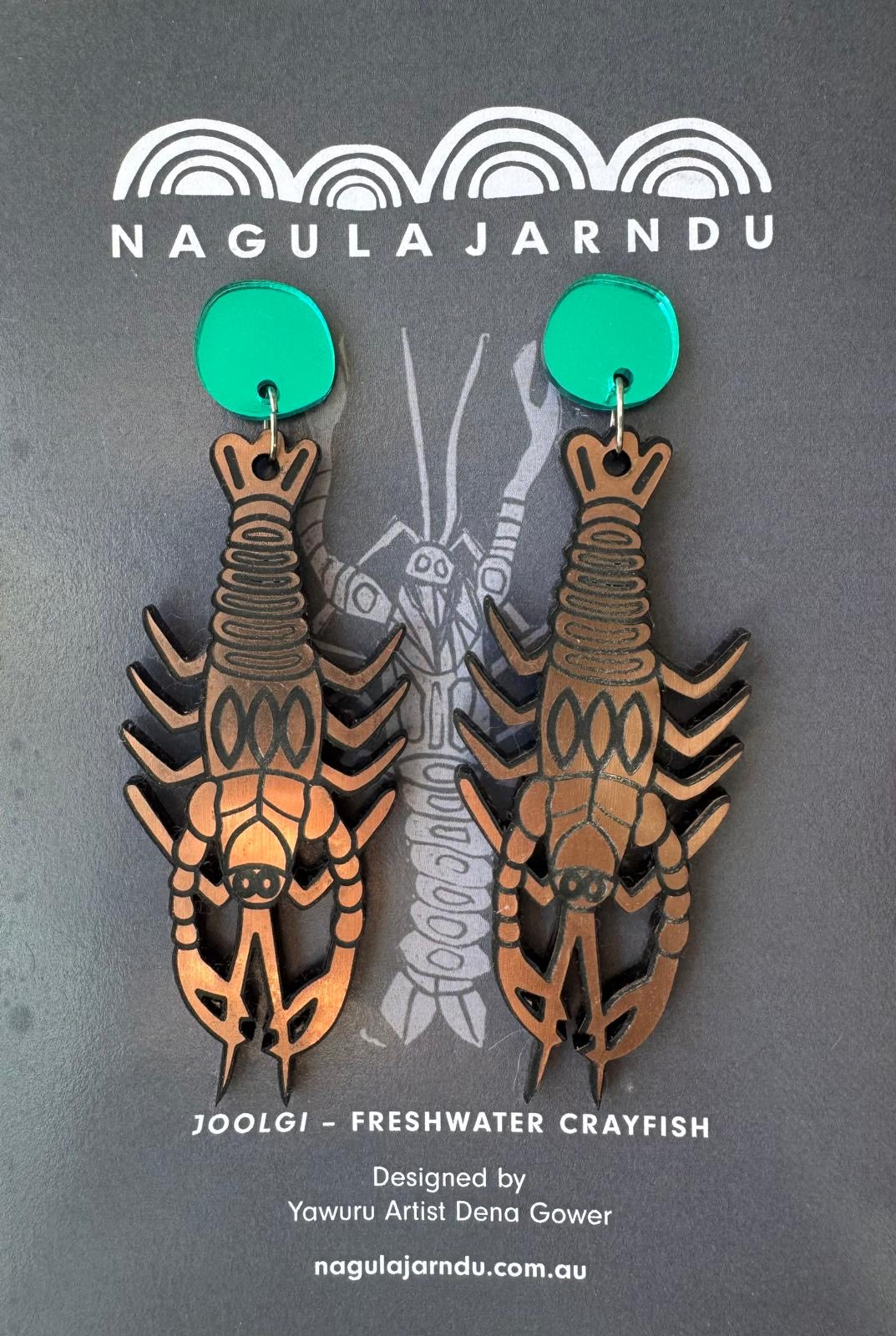 Joolgi (Freshwater Crayfish) Earrings