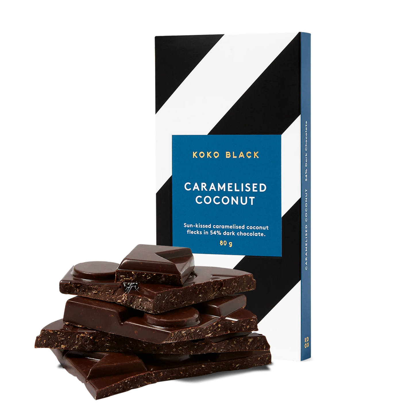 Caramelised Coconut - Dark Chocolate Block