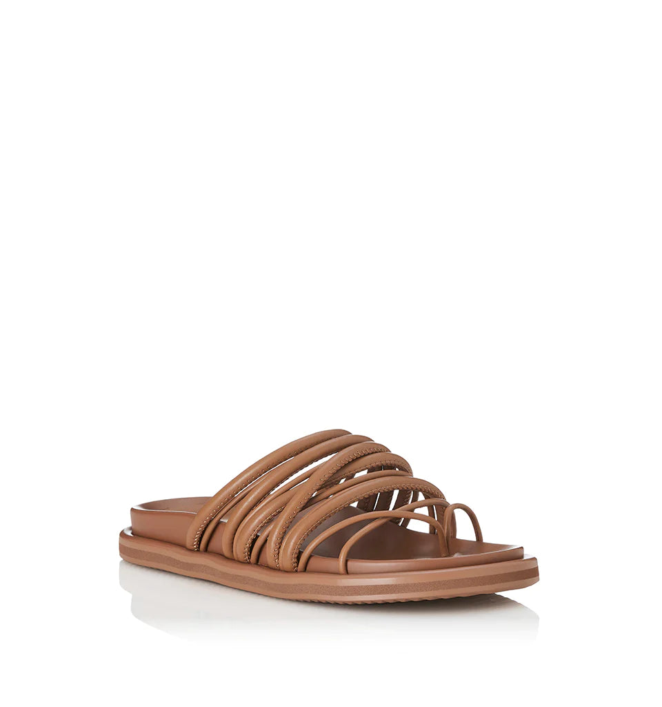 Dahlia Slide - Pecan Leather