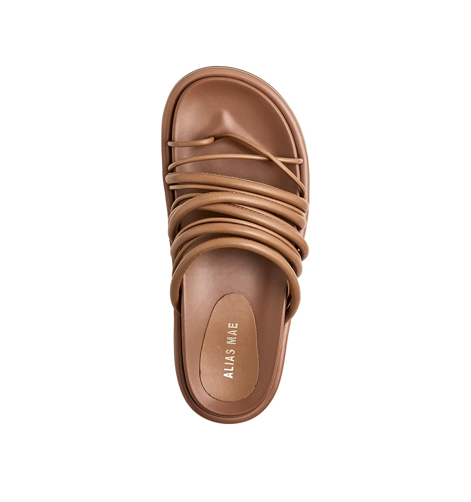 Dahlia Slide - Pecan Leather