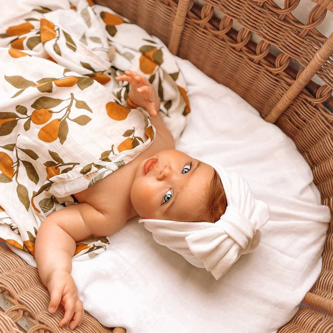 Golden Pears Organic Muslin Wrap Swaddle