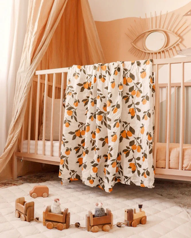 Golden Pears Organic Muslin Wrap Swaddle