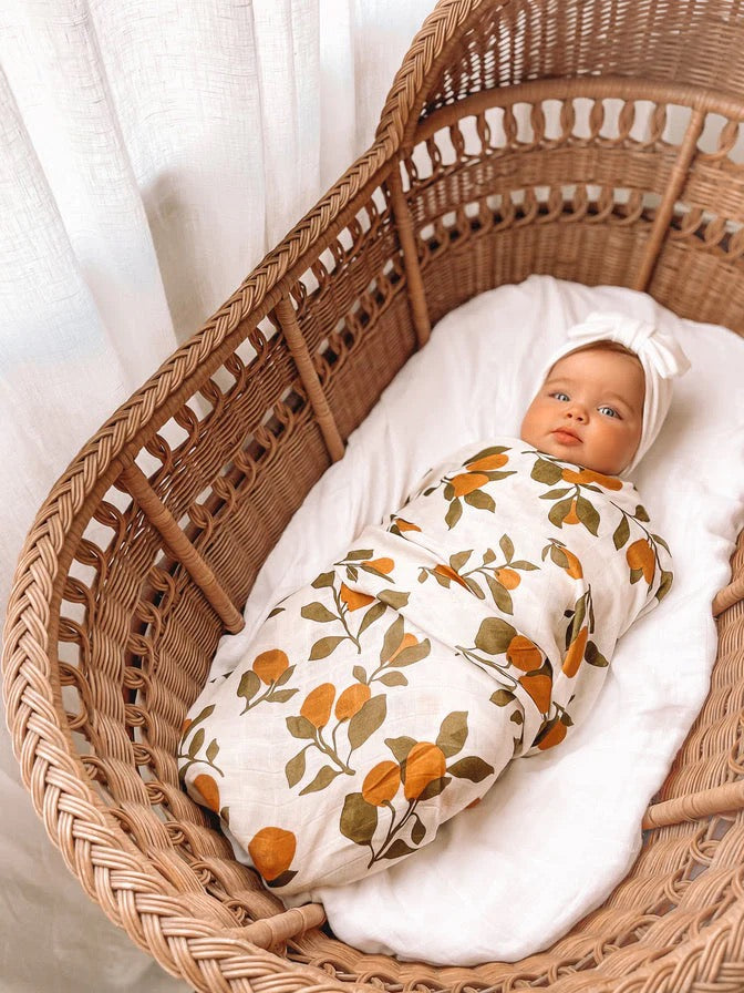 Golden Pears Organic Muslin Wrap Swaddle