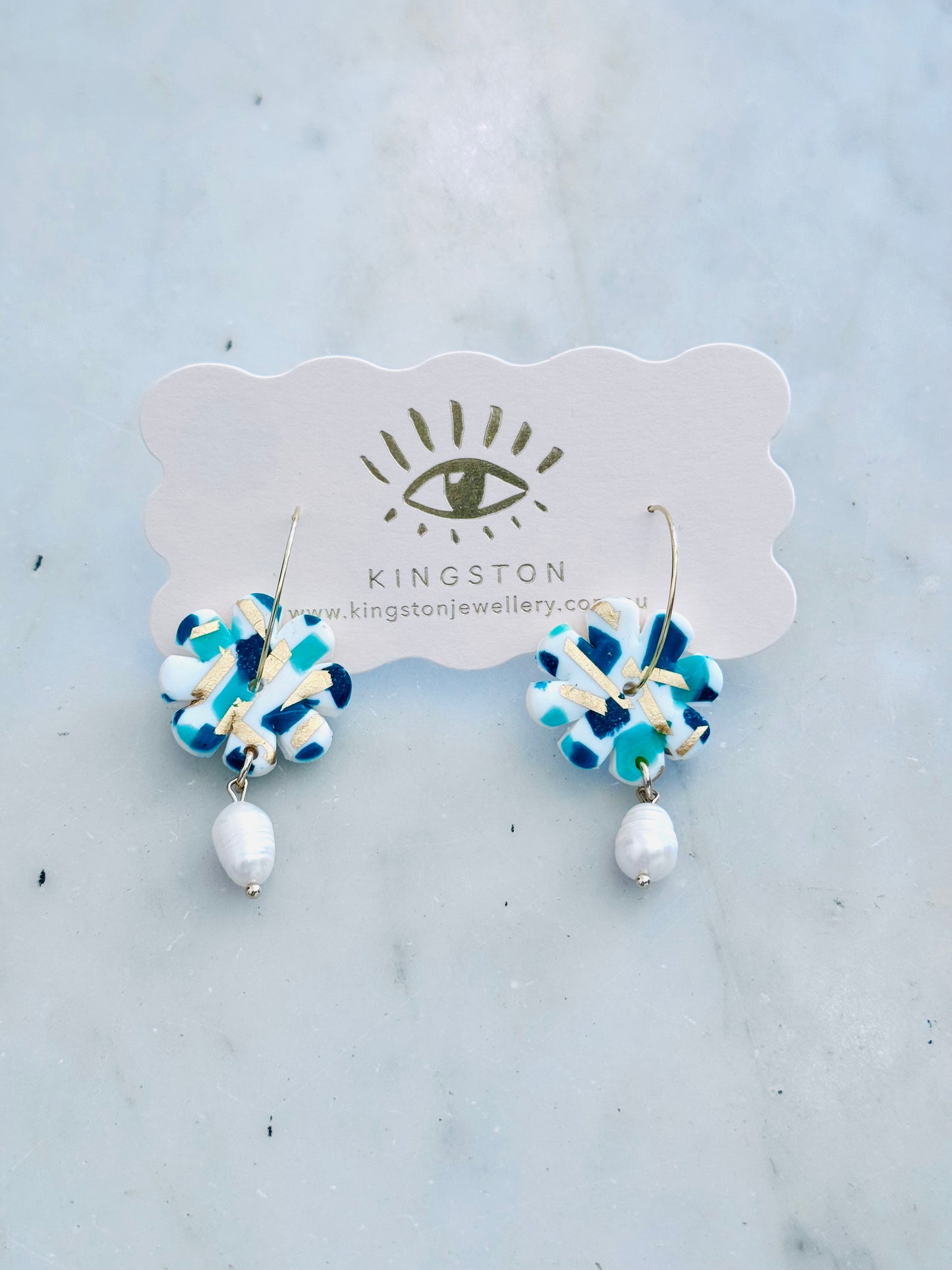 Petite Flowers Earrings - Emerald
