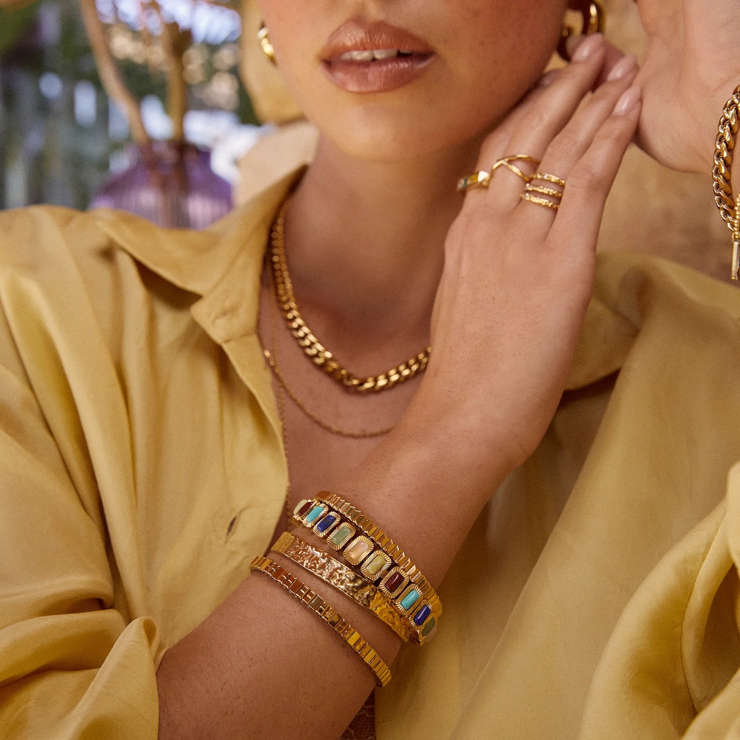 Elkie Gold Bracelet - Two Sizes