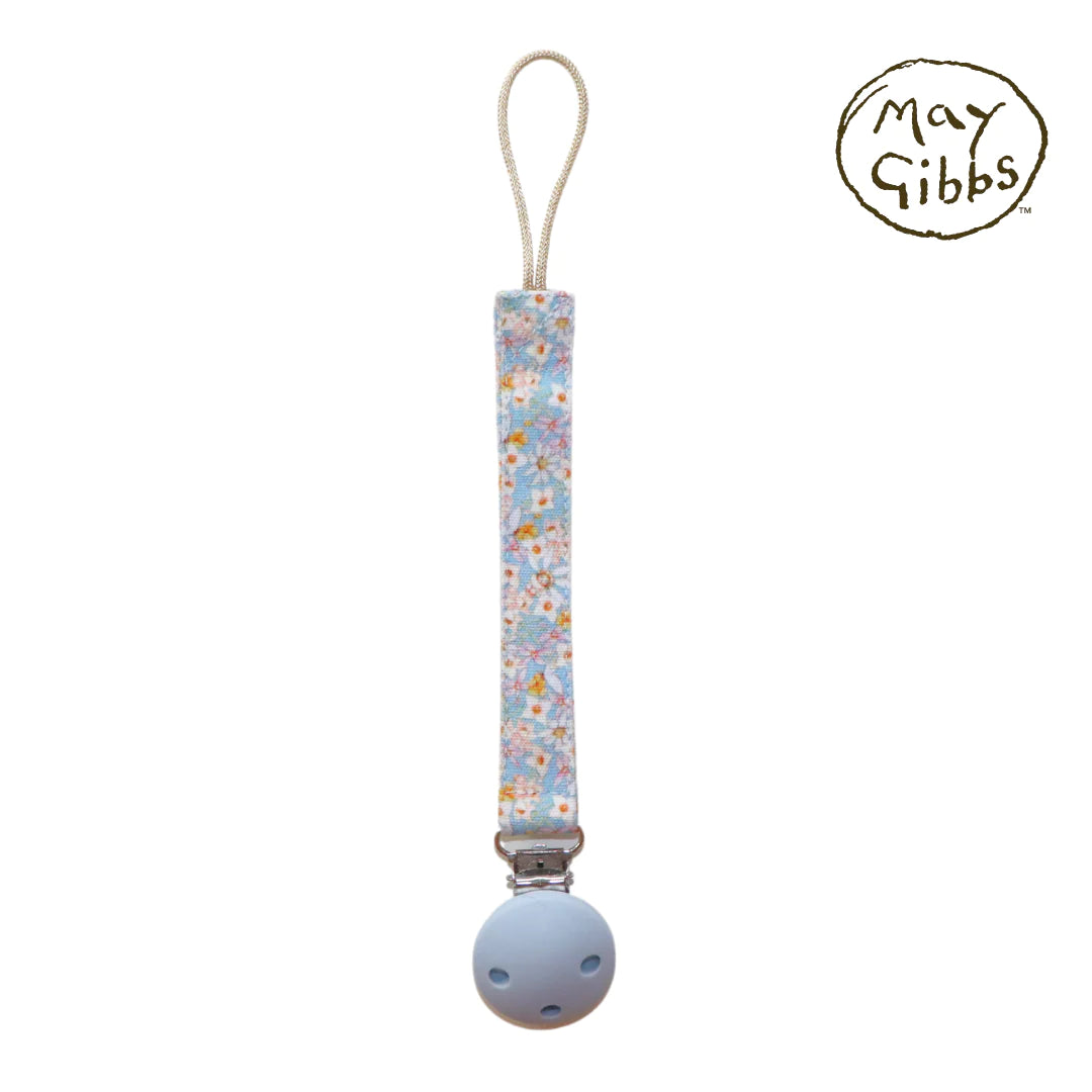 May Gibbs Dummy Clip - Soft Blue