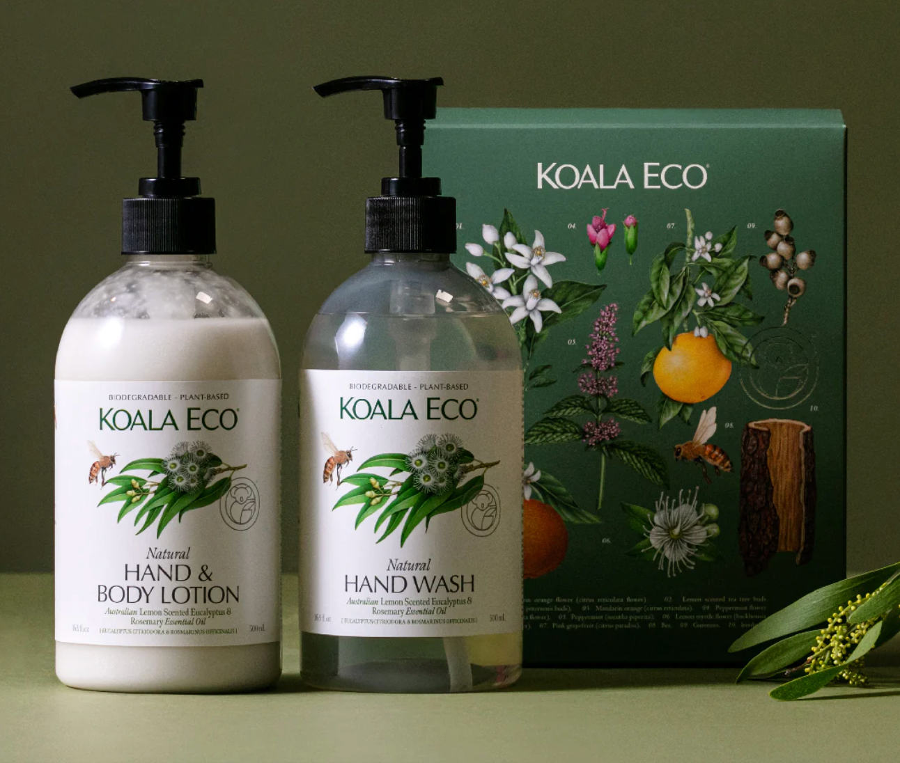 Hand Care Gift Set of 2 - Lemon Eucalyptus & Rosemary