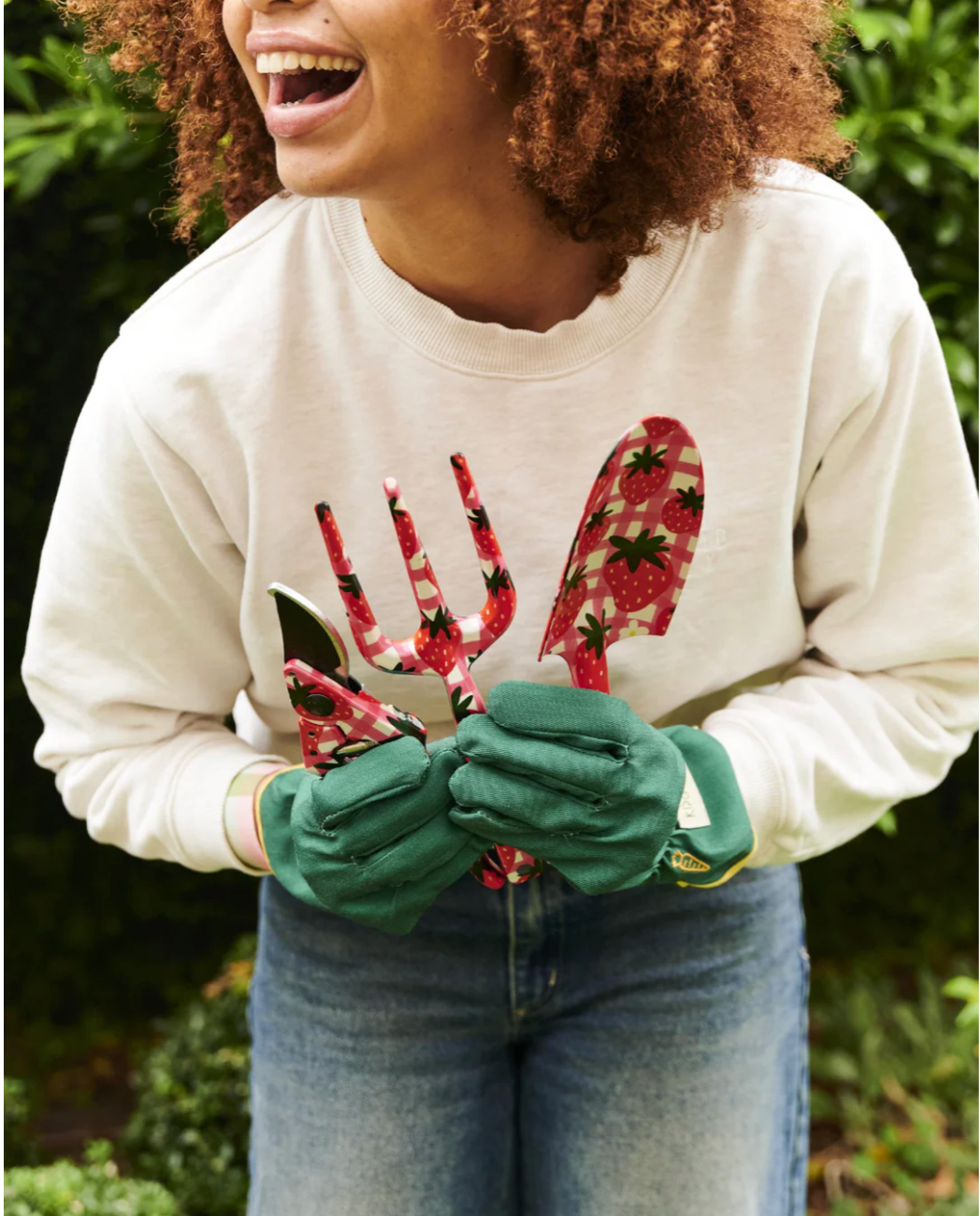Strawberry Jam Garden Tools and Gloves Set