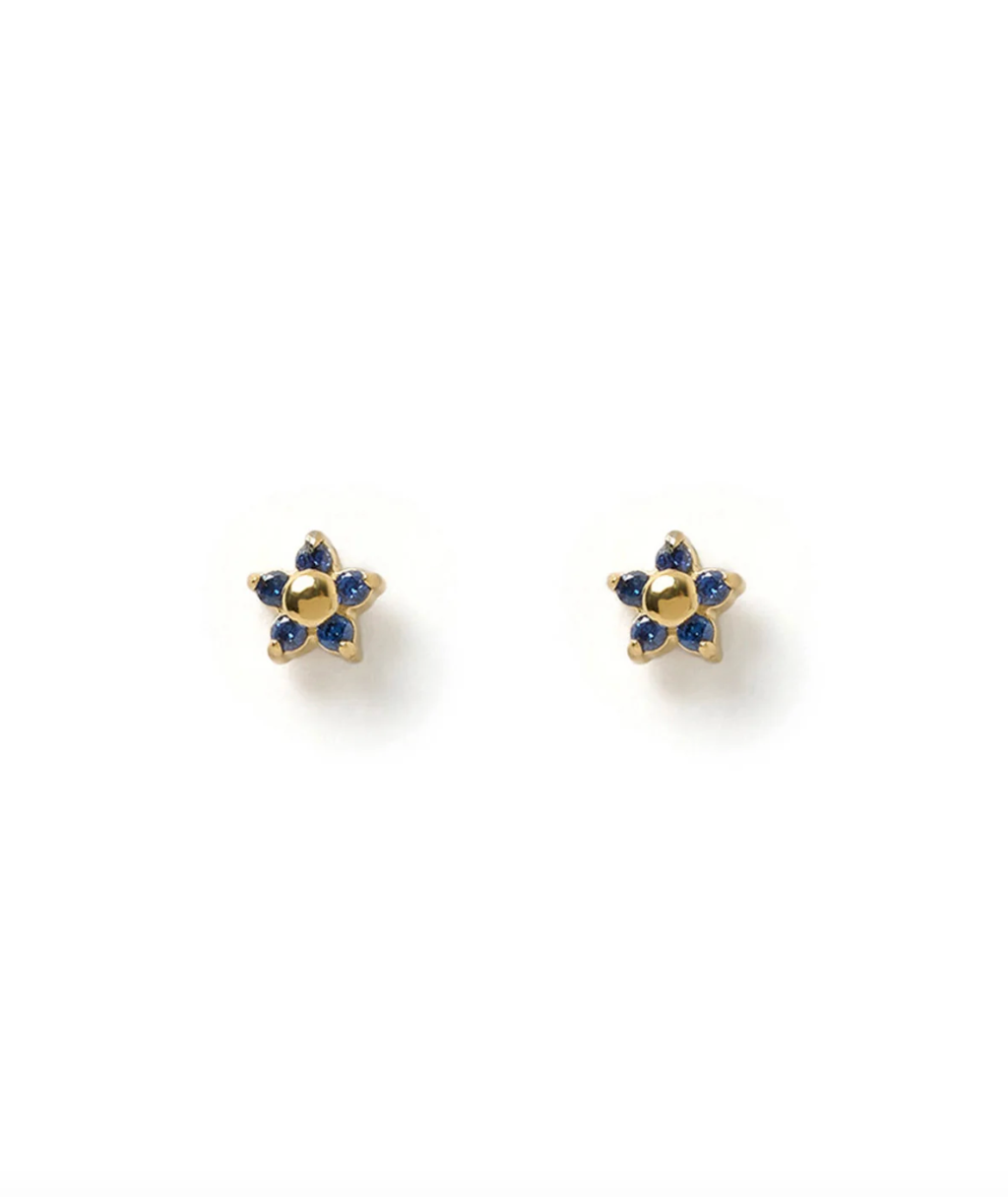 Gardenia Studs - Sapphire
