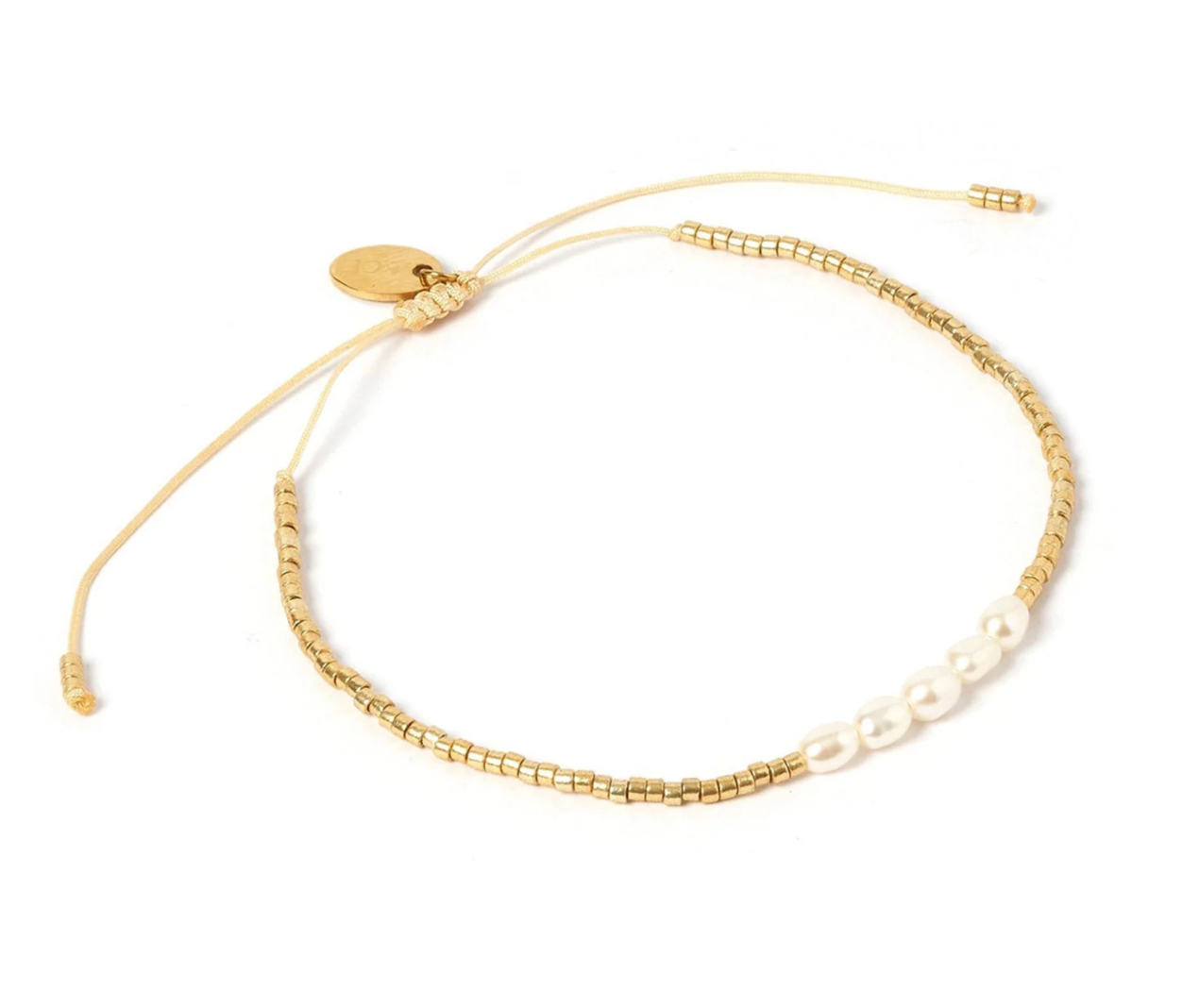 Seline Gold & Pearl Bracelet