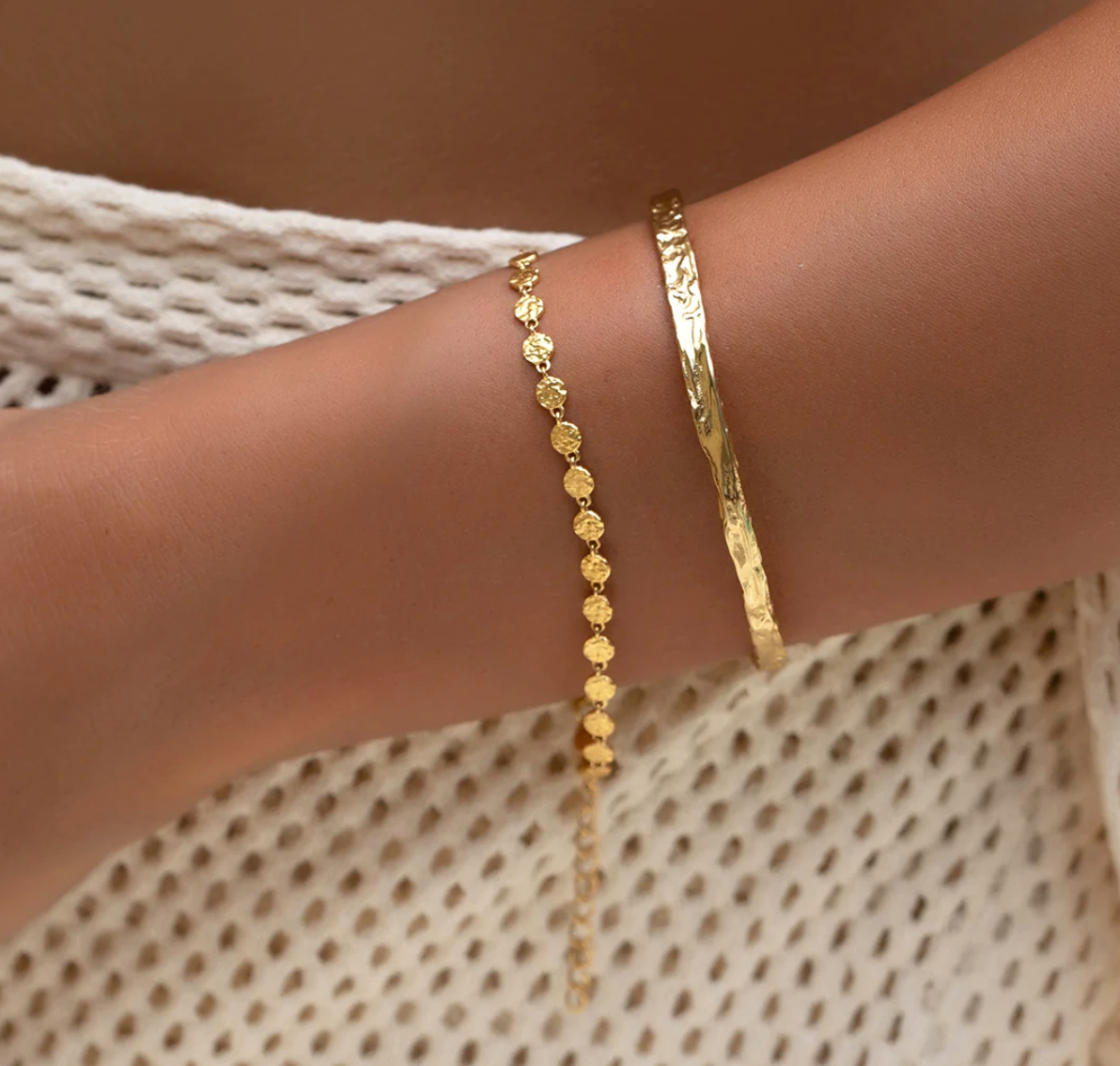 Atlas Gold Bracelet