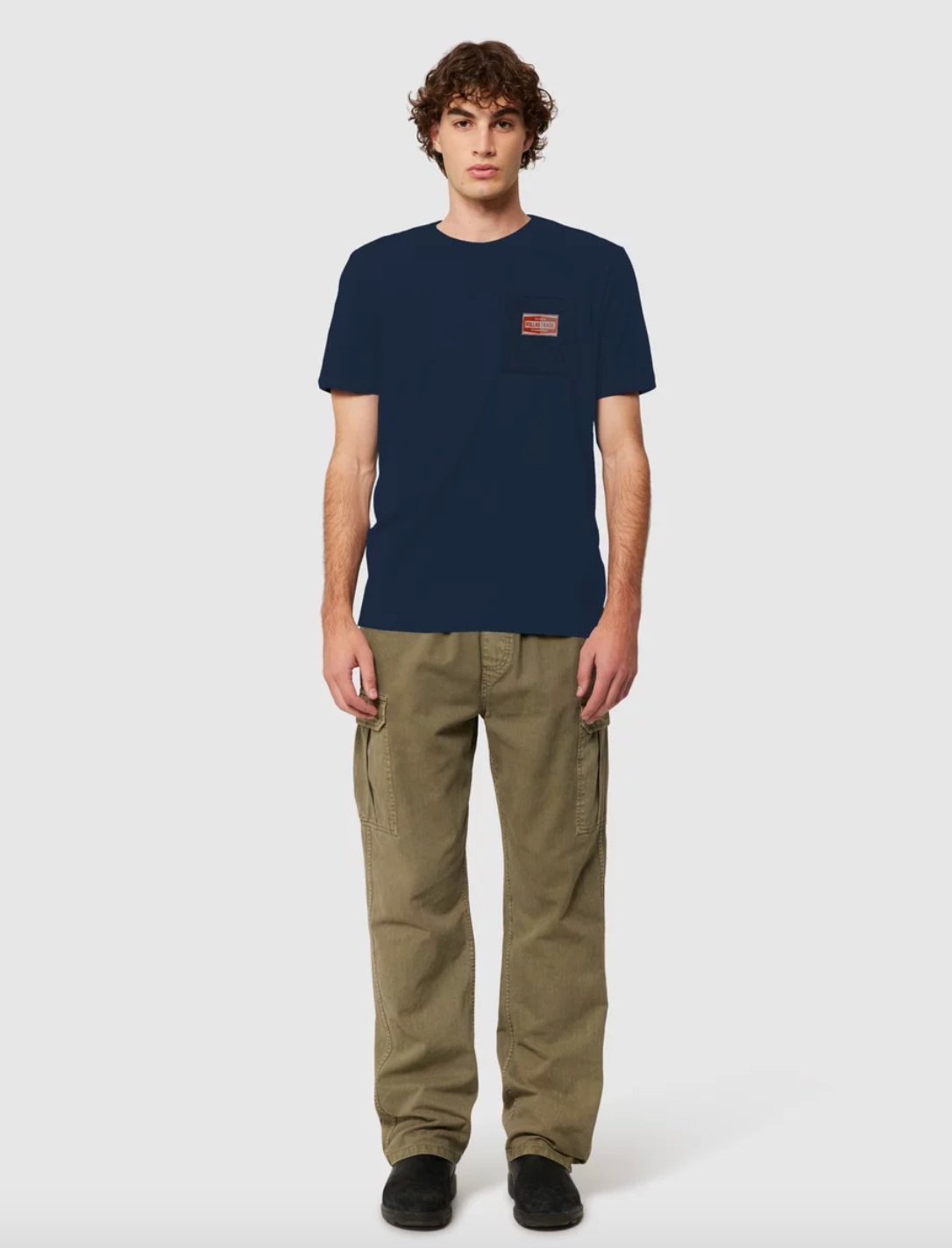 Reg Auto Pocket Tee - Navy