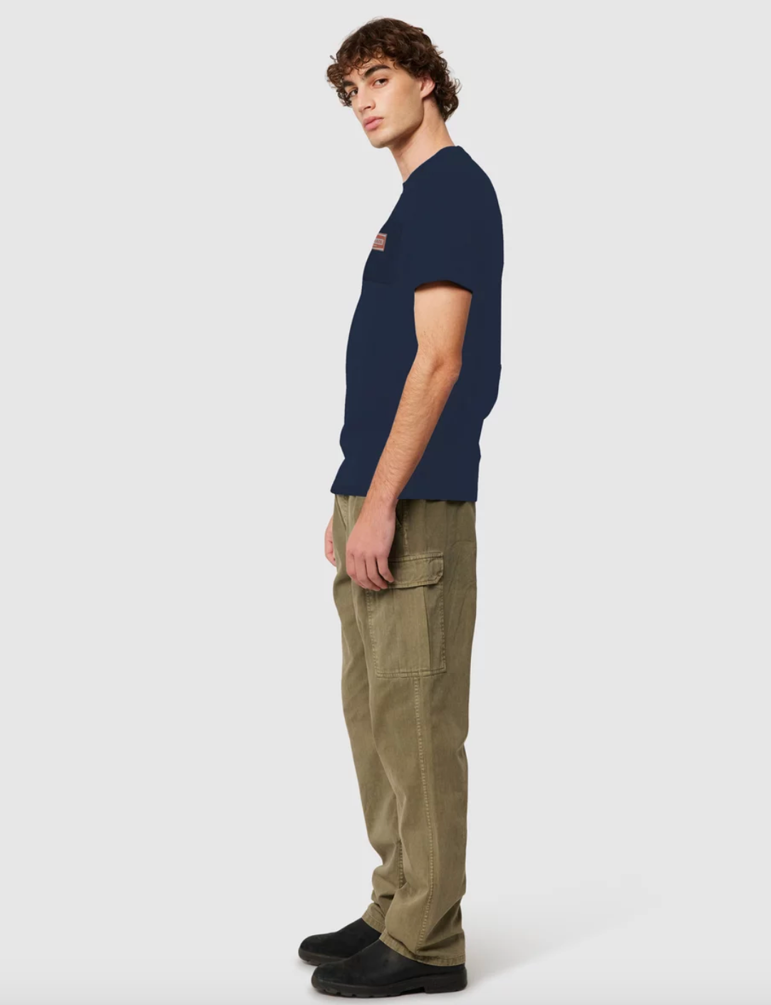 Reg Auto Pocket Tee - Navy