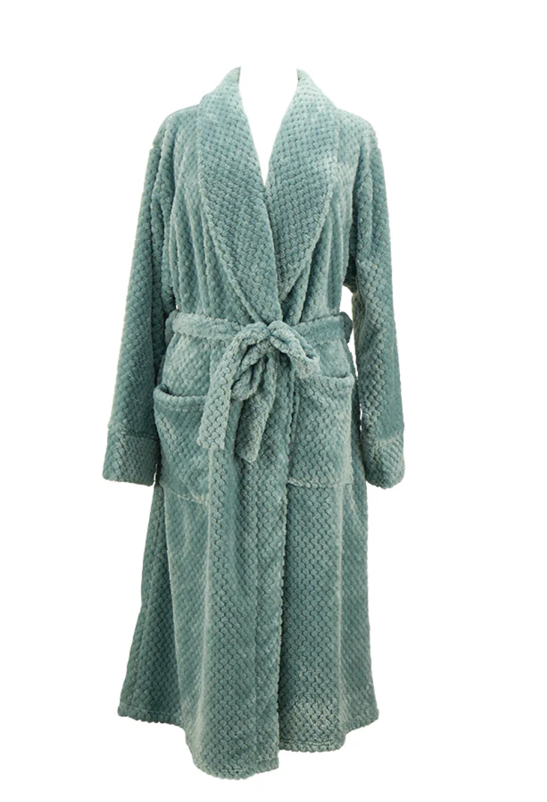 Bath Robe - Cosy Luxe Waffle Sage Green