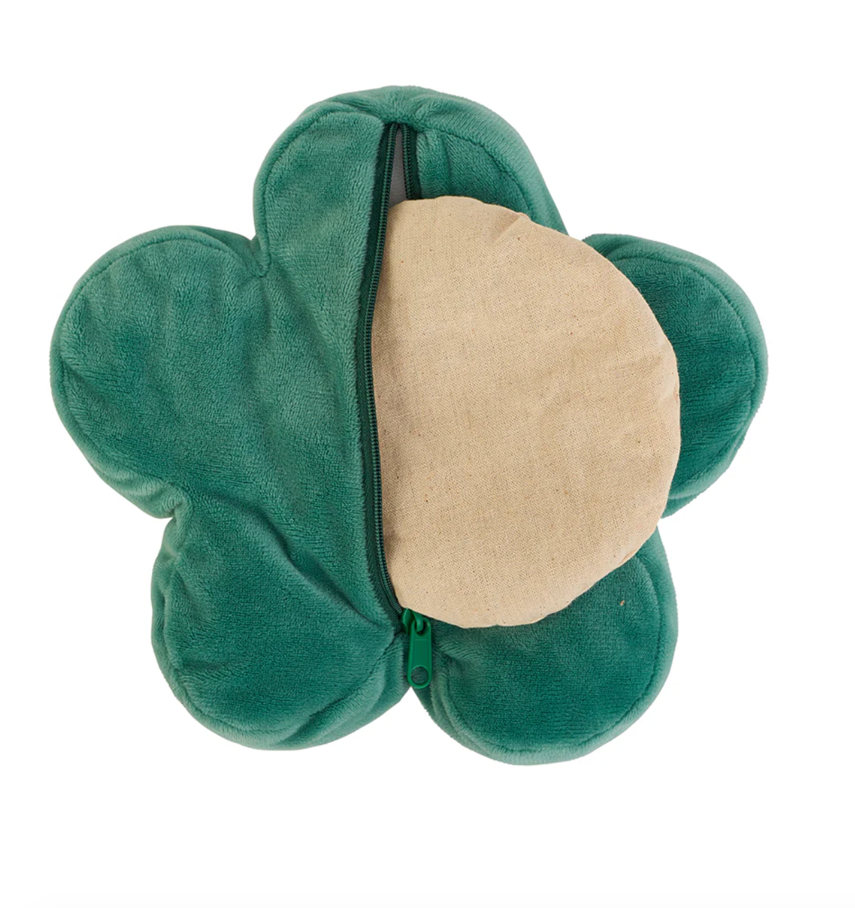 Flower Heatable Pillow - Green