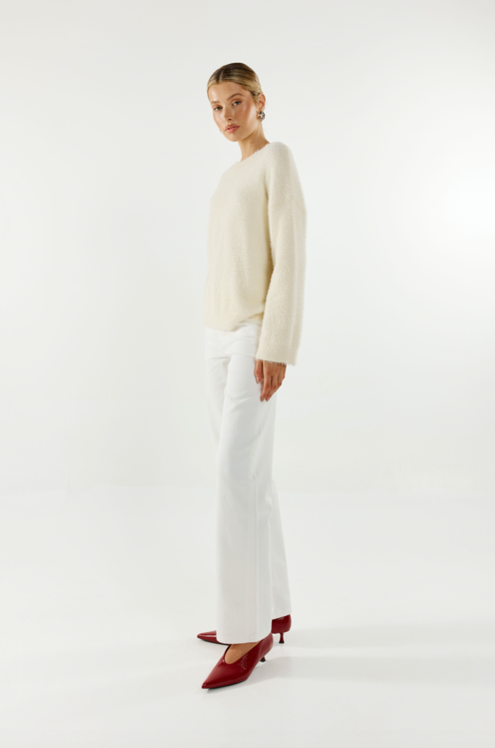 Angelina Knit Jumper - White