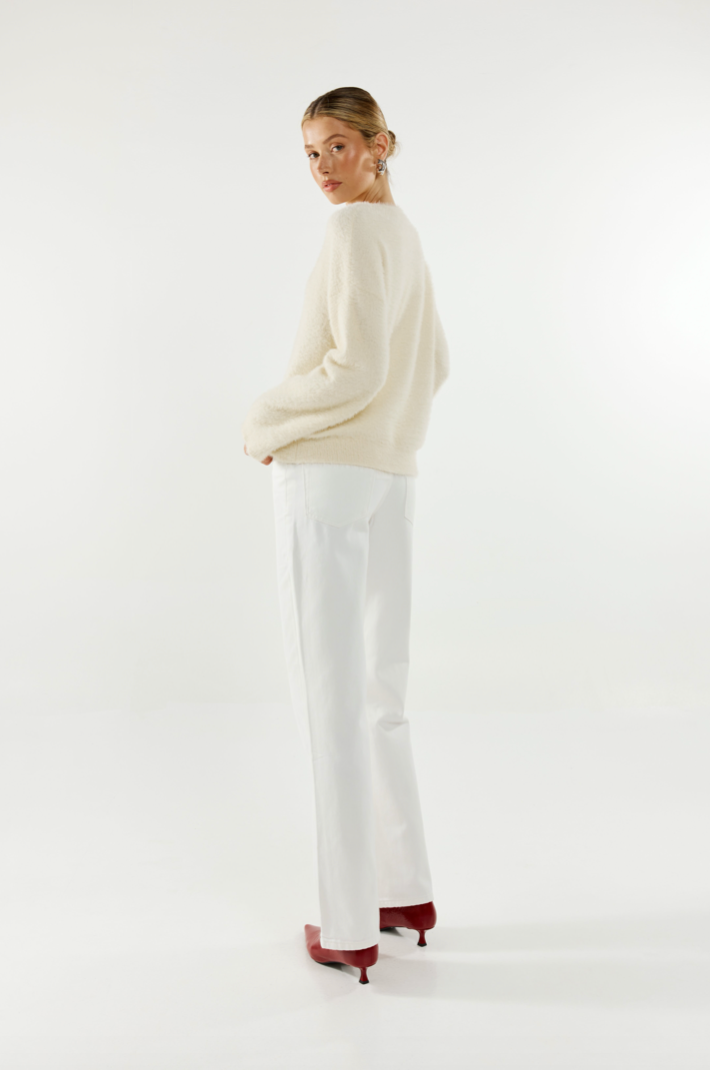 Angelina Knit Jumper - White