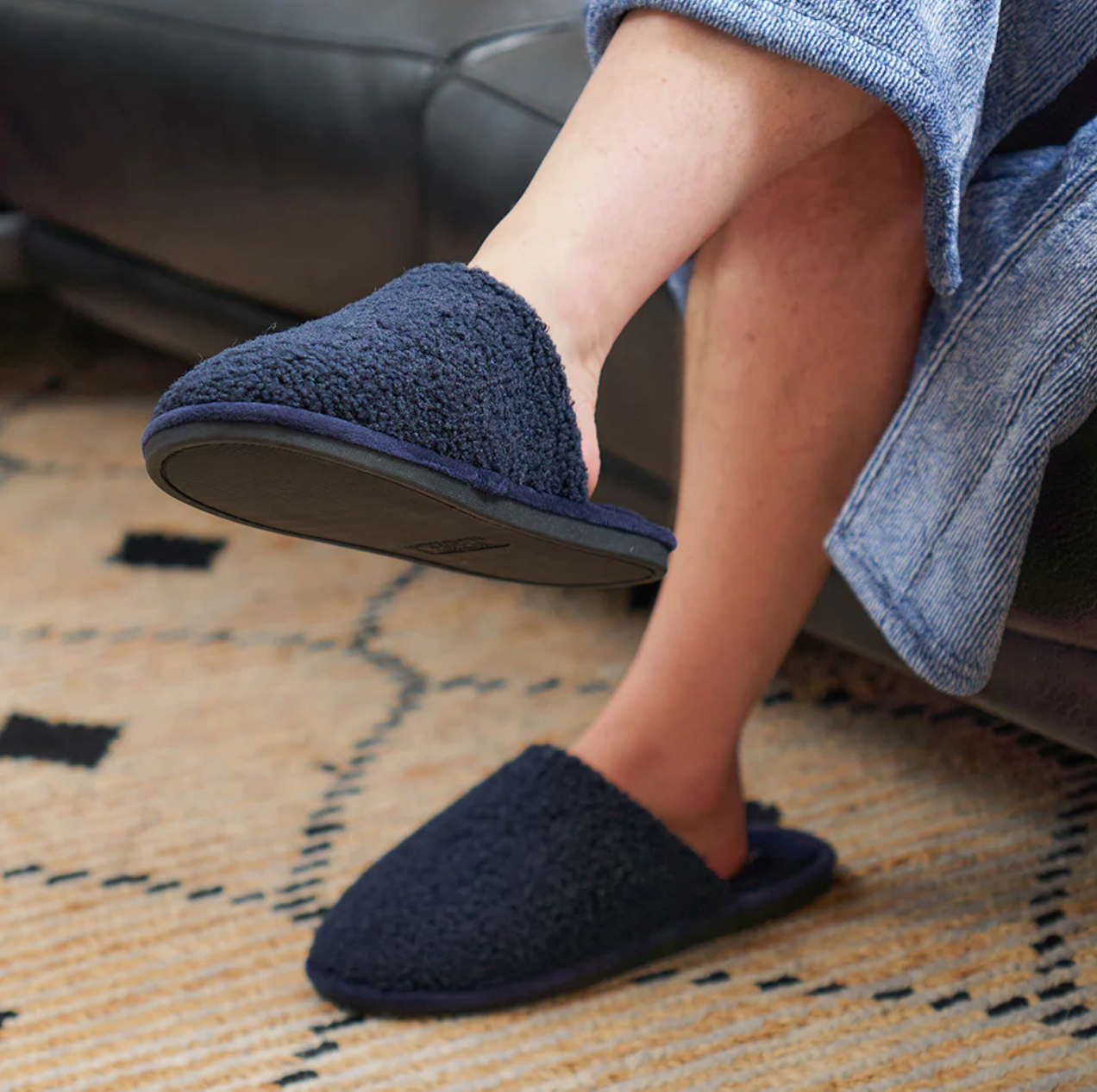 Mens Cosy Sherpa Slipper