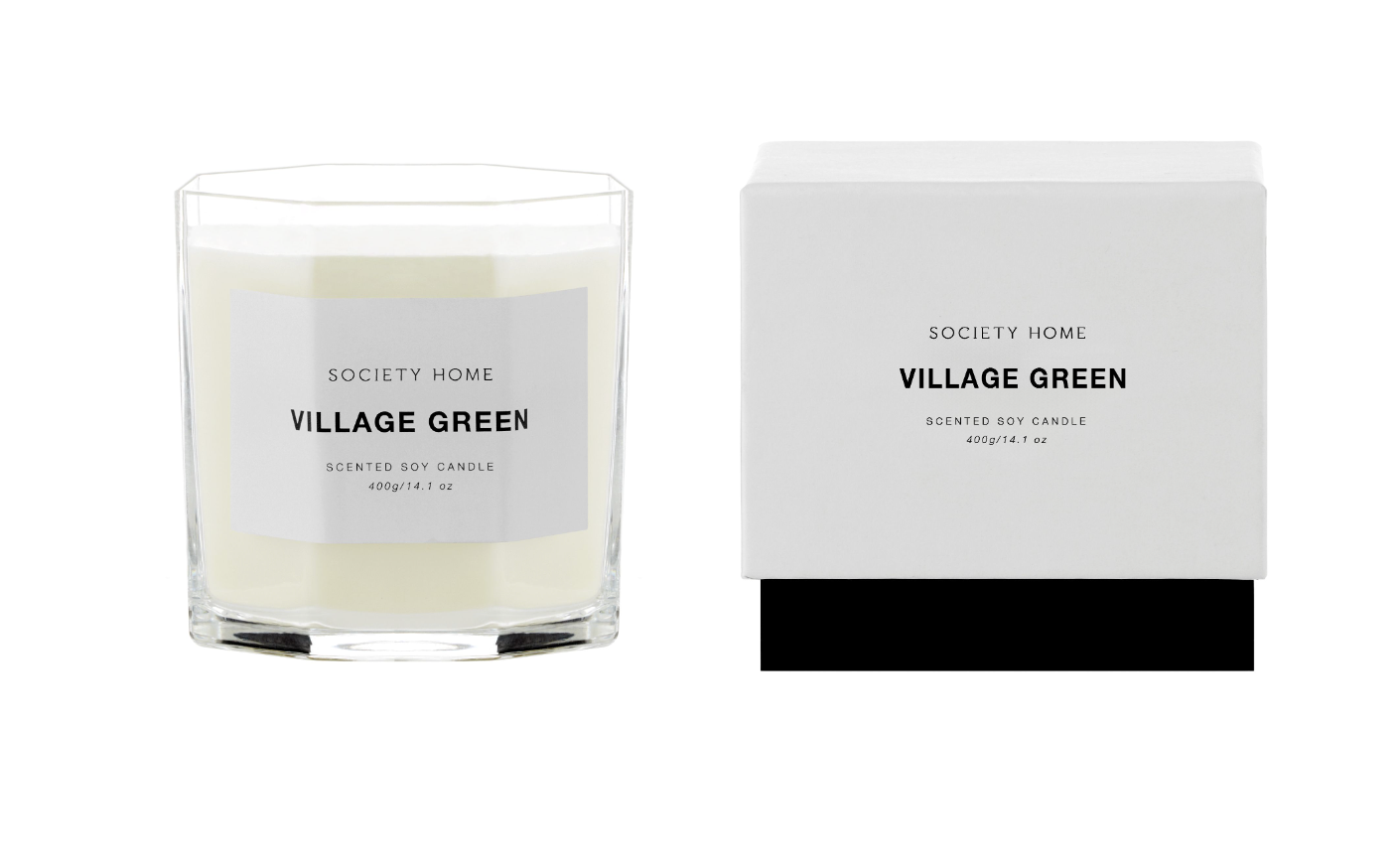 Village Green Scented Soy Candle - Various Sizes