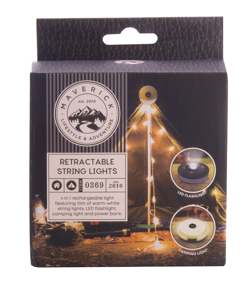 Retractable String Lights - 10M