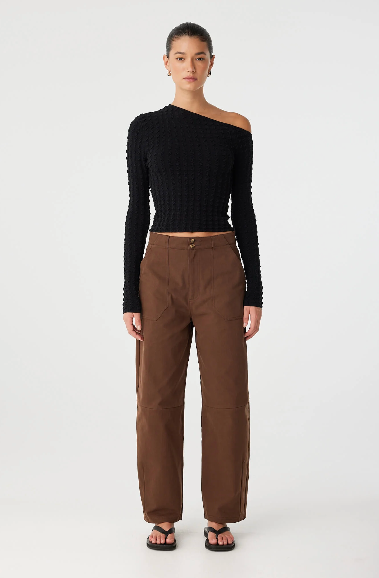 Sedona Long Sleeve Top - Black