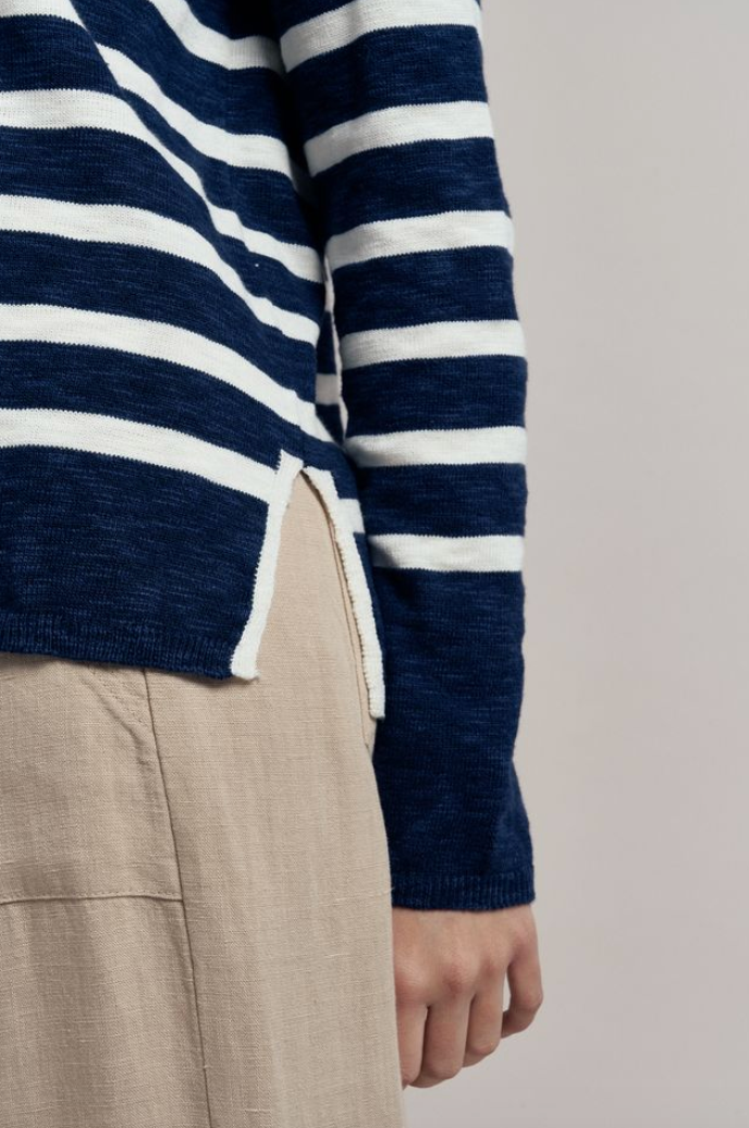 Bobby Top - Navy Stripe