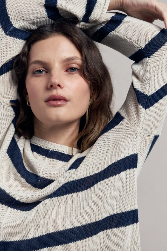 Ivy Top - Cream Stripe
