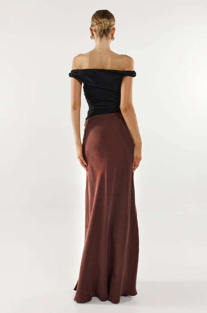 Rheia Maxi Skirt - Chocolate