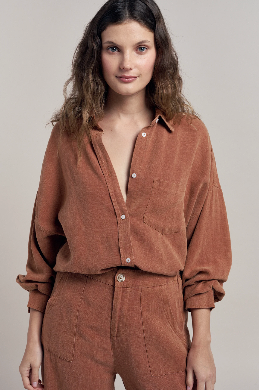 Billie Shirt - Terracotta