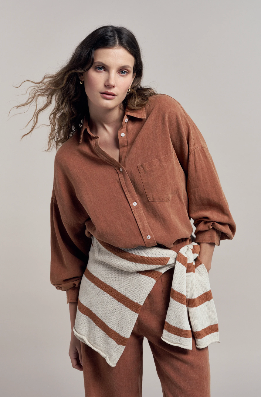 Billie Shirt - Terracotta
