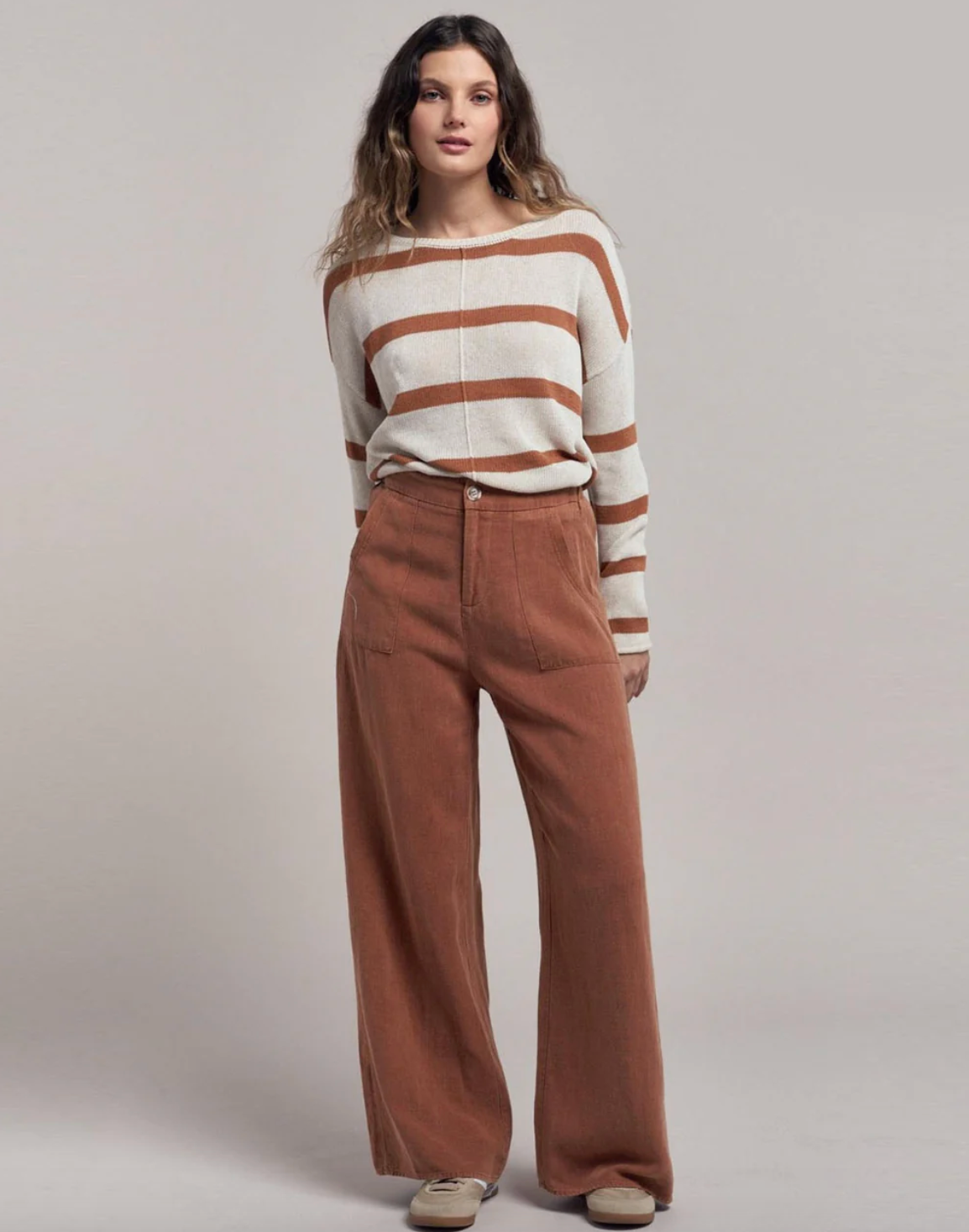 Ivy Top - Rust Stripe