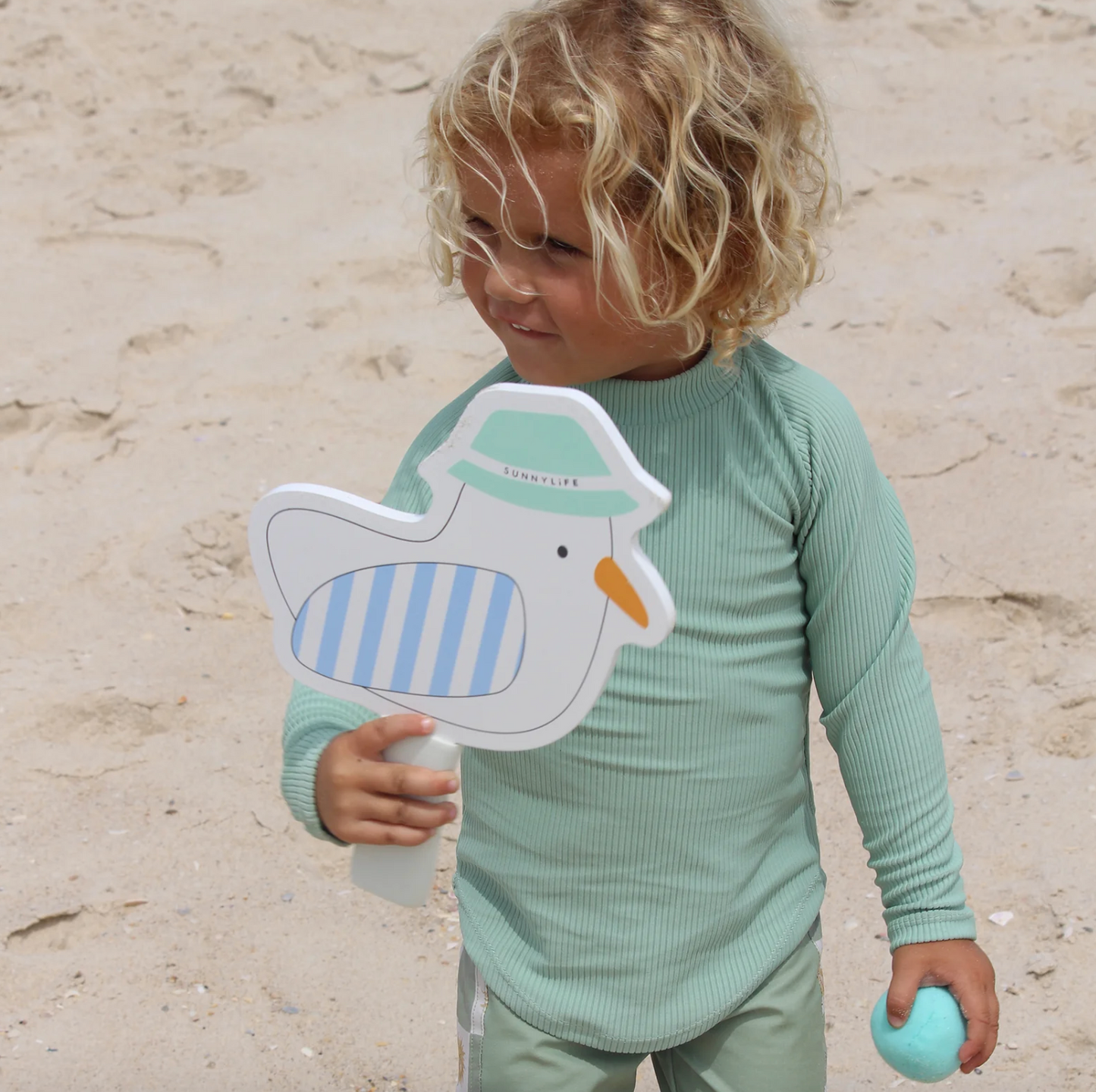 Kids Velcro Beach Bat - Sammy the Seagull