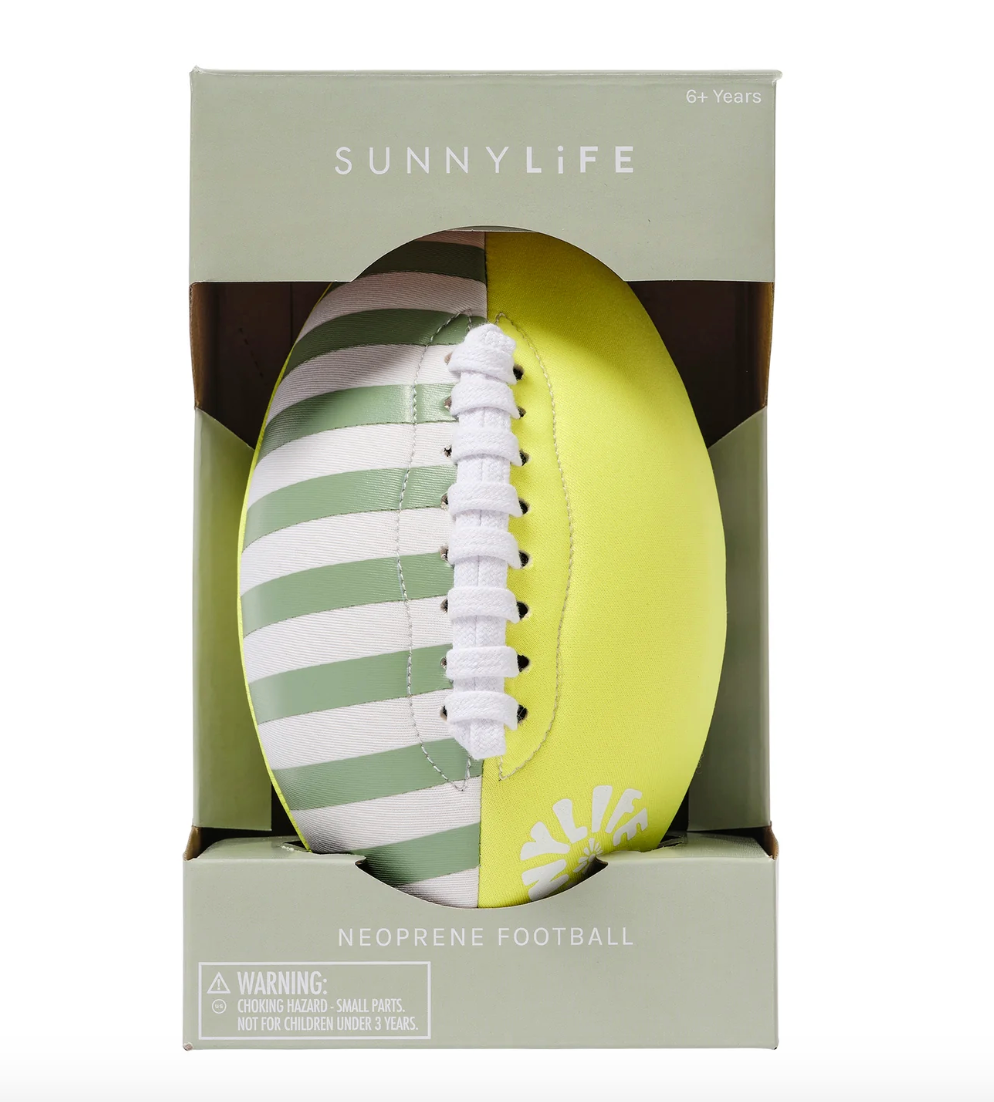 Neoprene Football - Tides Out Citrus
