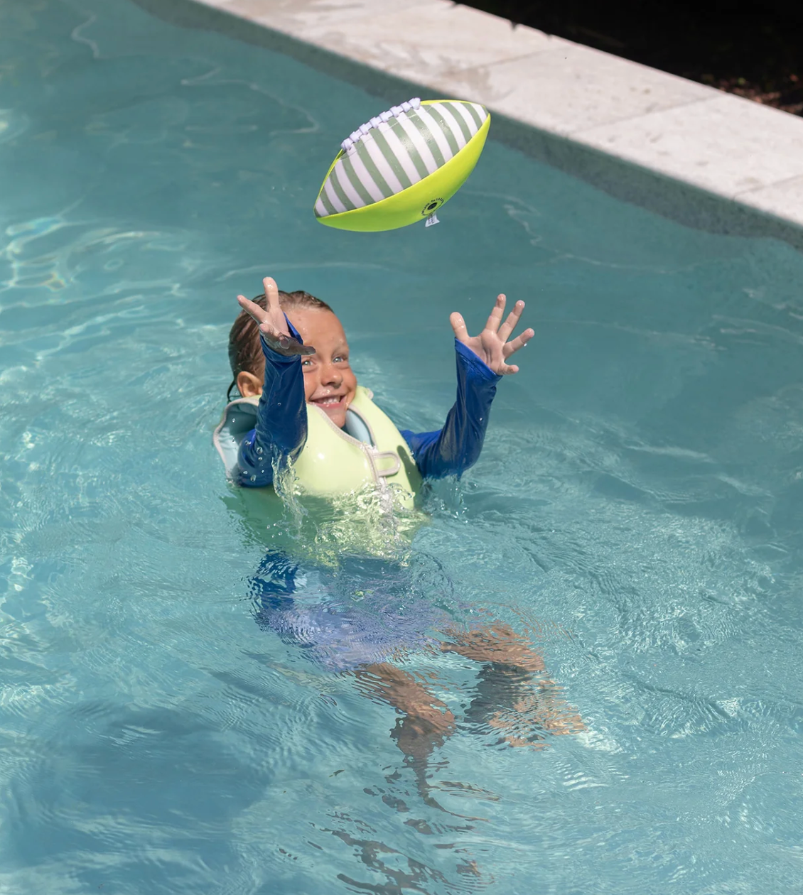 Neoprene Football - Tides Out Citrus
