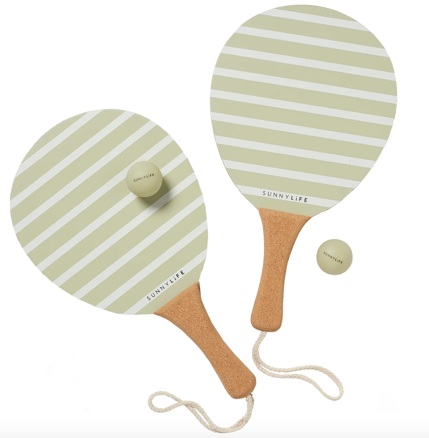 Vintage Beach Paddles - La Palma Sage Stripe