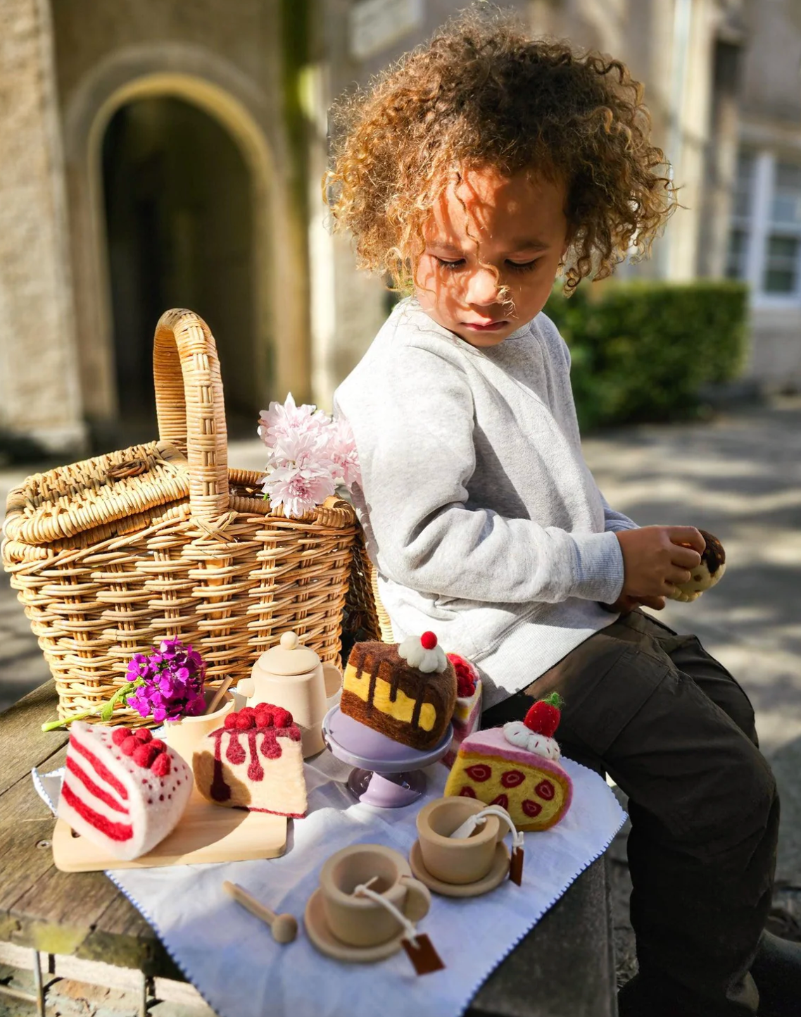Felt Fresh Fruit Torte Slice