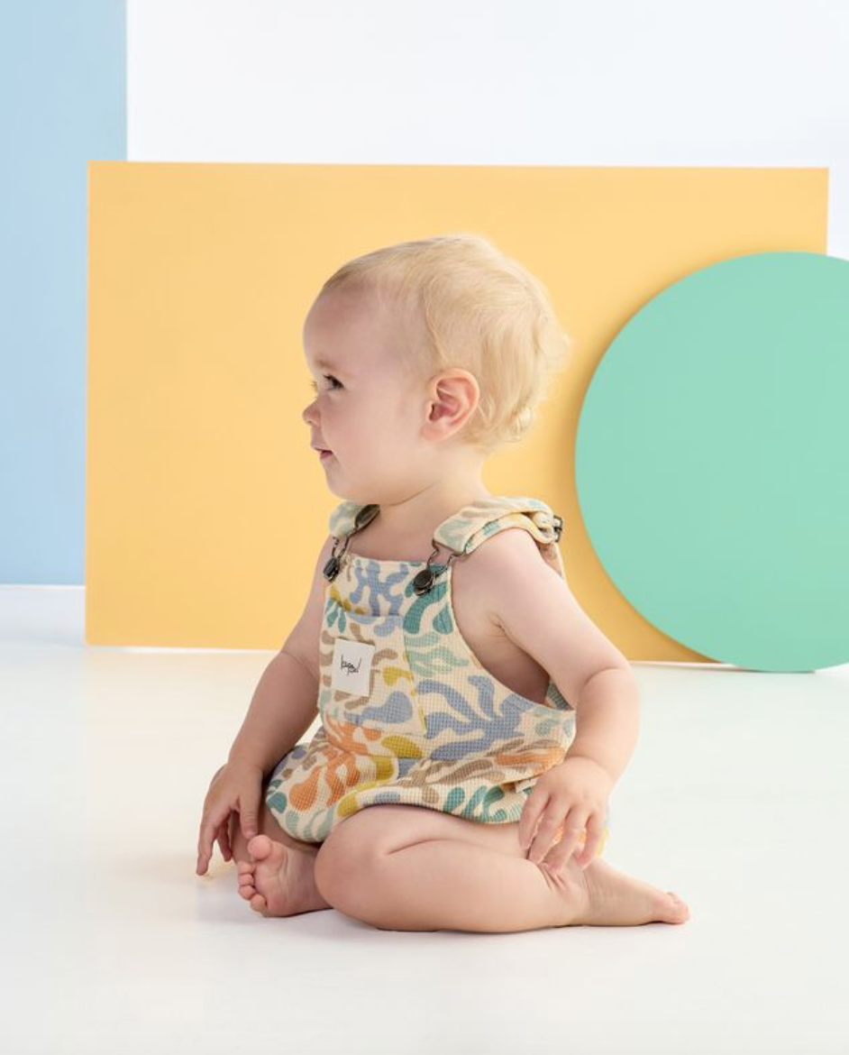 Coral Waffle Romper - Various Sizes