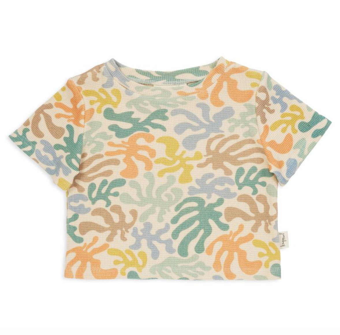 Coral Waffle Boxy Tee - Various Sizes